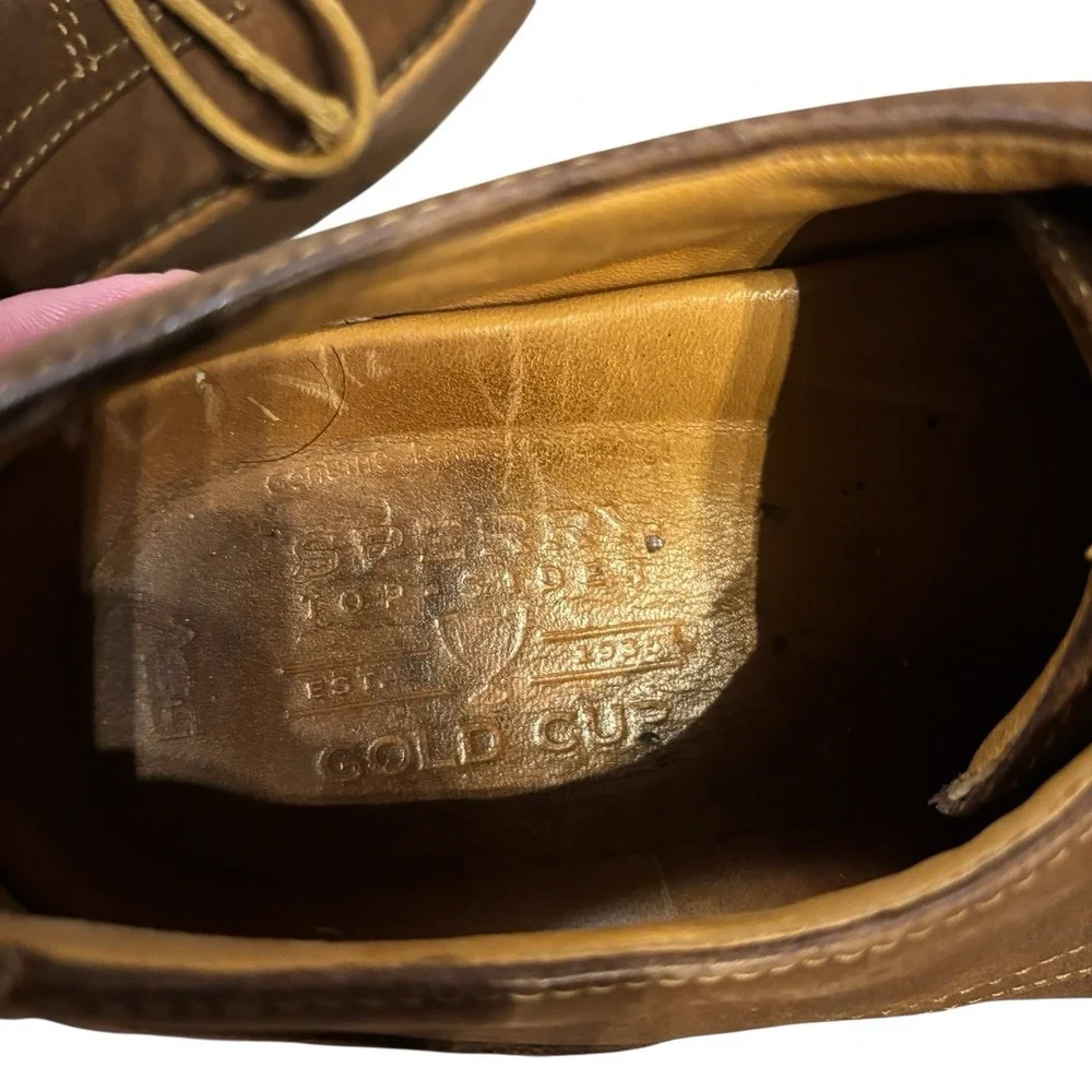 Sperry Mens Gold Cup Bellingham Derby Oxfords Brown Mens 10.5 Leather Lace Up‎
